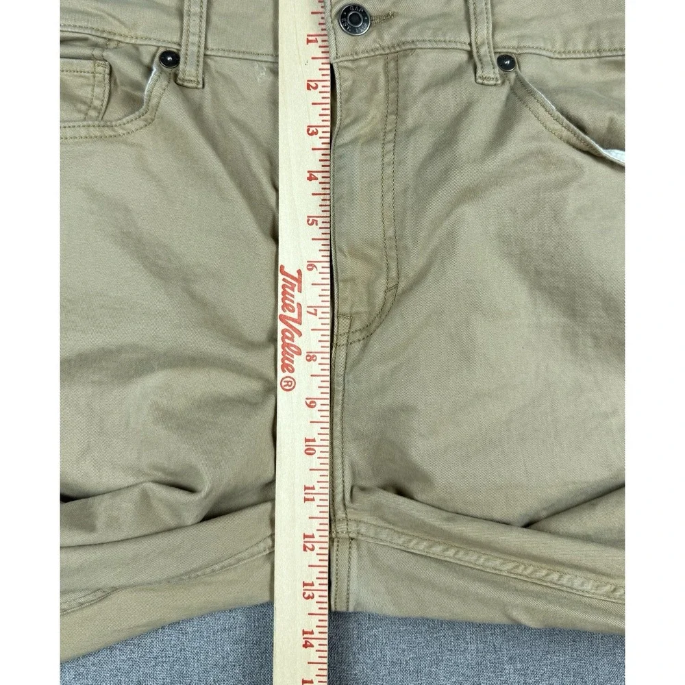 Gap 5 Pocket Pants Mens 38x30 Khaki Tan Slim Fit Stretch Twill Chino